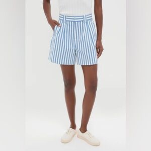 Tuckernuck Blue and White Stripe Canvas Briggs Safari Short - Medium